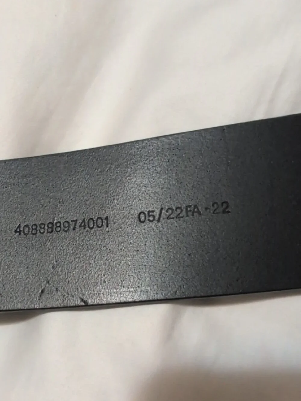 Ralph Lauren Black Leather Men's Belt with Silver RL brand Buckle.